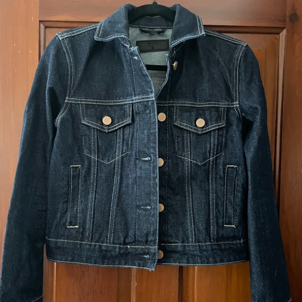 Lulus Dark Blue Jean Jacket